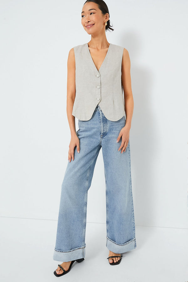 Natural Linen Swing Freya Vest