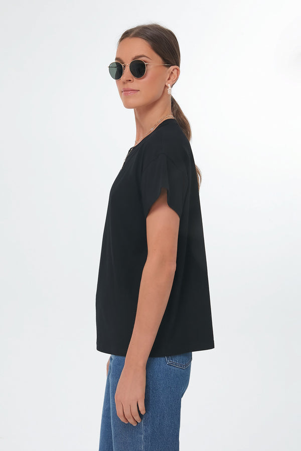Black Presley Boyfriend Tee