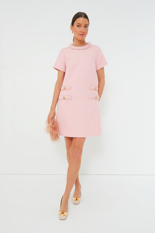 Blossom Pink Tweed Jackie Dress