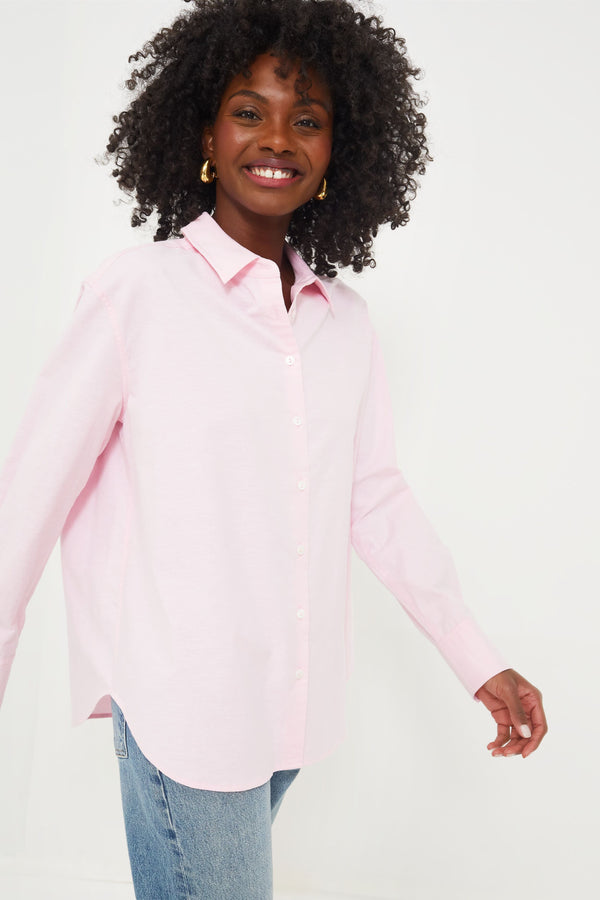 Pink Lightweight Oxford Nadine Boyfriend Button Down