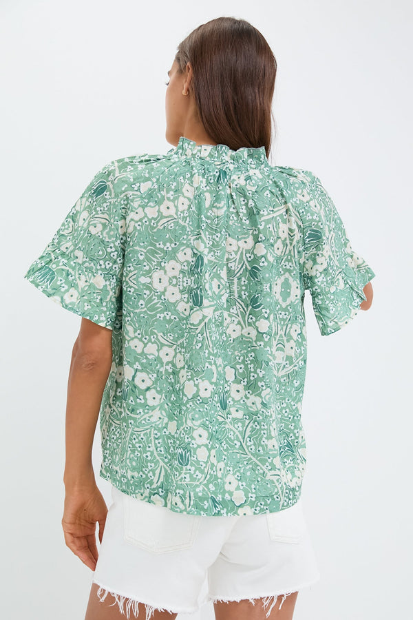 Misty Jade Blossom Cassis Top