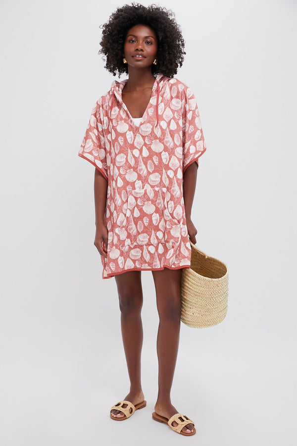 Tidal Shells Terrycloth Cabana Coverup