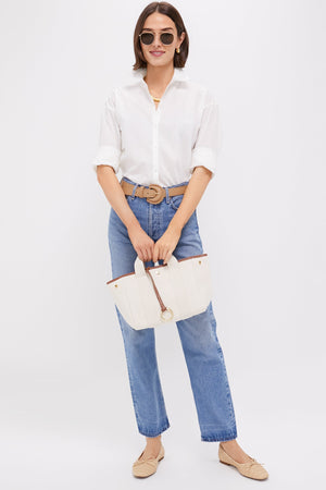 White Wexler Cotton Button Down