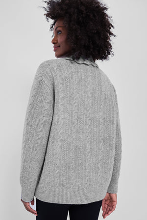 Grey Mariella Knit Longsleeve Cardigan