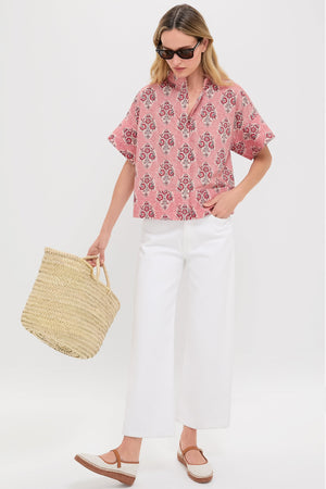 Scarlet Sonata Trapunto Stitch Sofia Shirt