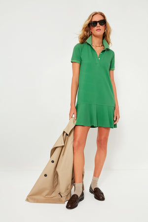 Green Pique May Polo Dress