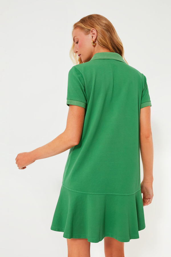 Green Pique May Polo Dress