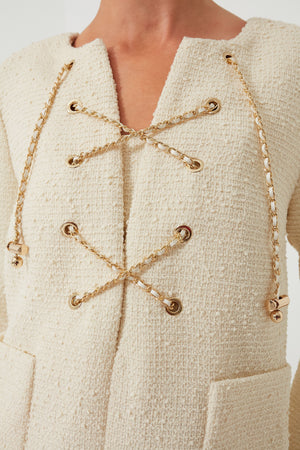 Blanc Tie Tweed Kelly Dress