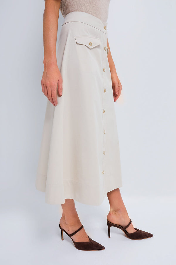 Oyster Grey Kenya Skirt