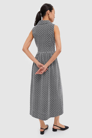 Black Eyelet Sleeveless Noelle Maxi Dress
