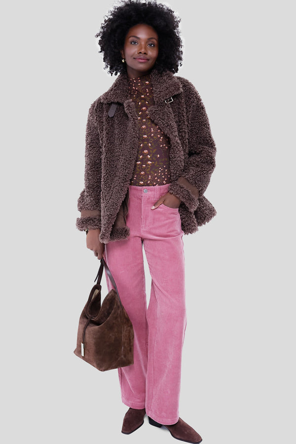 Dusty Rose Camden Pant in Corduroy