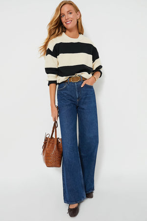 Enamour High Rise Wide Leg Dame Jean