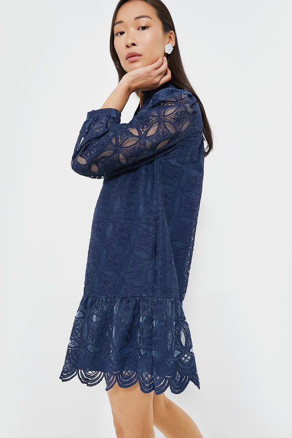 Navy Organza Palmerston Dress