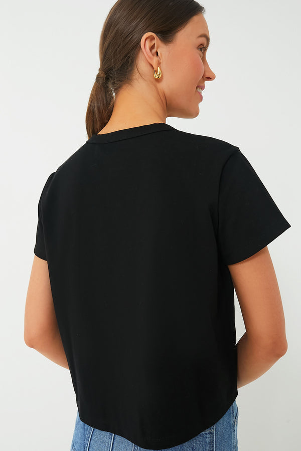 Black Parker Classic Fit Tee