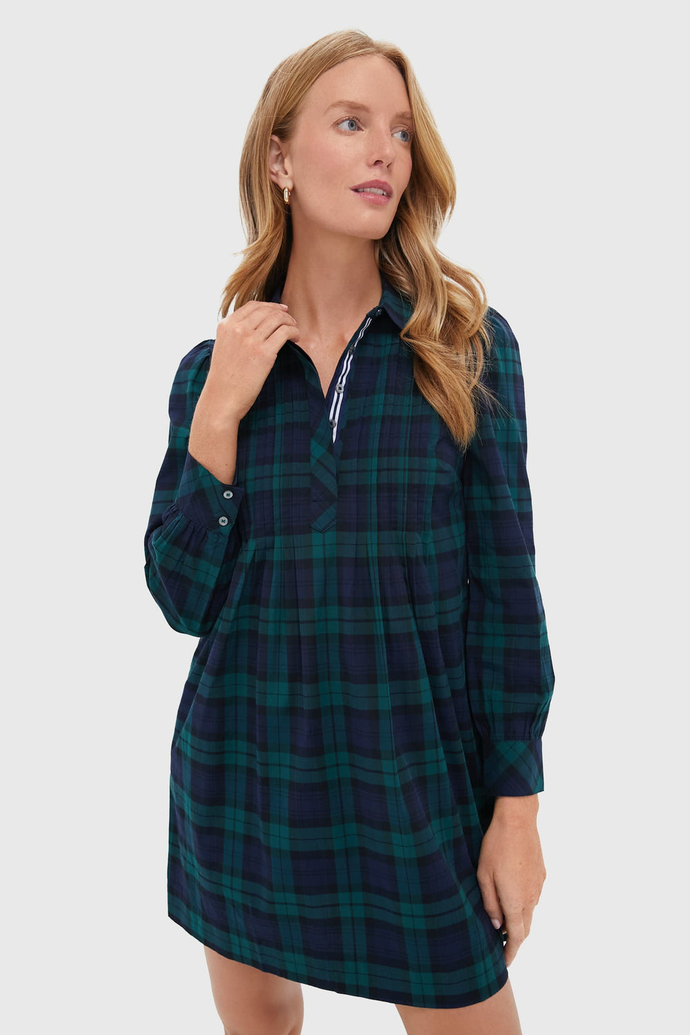 Charleston Green Popover Dress