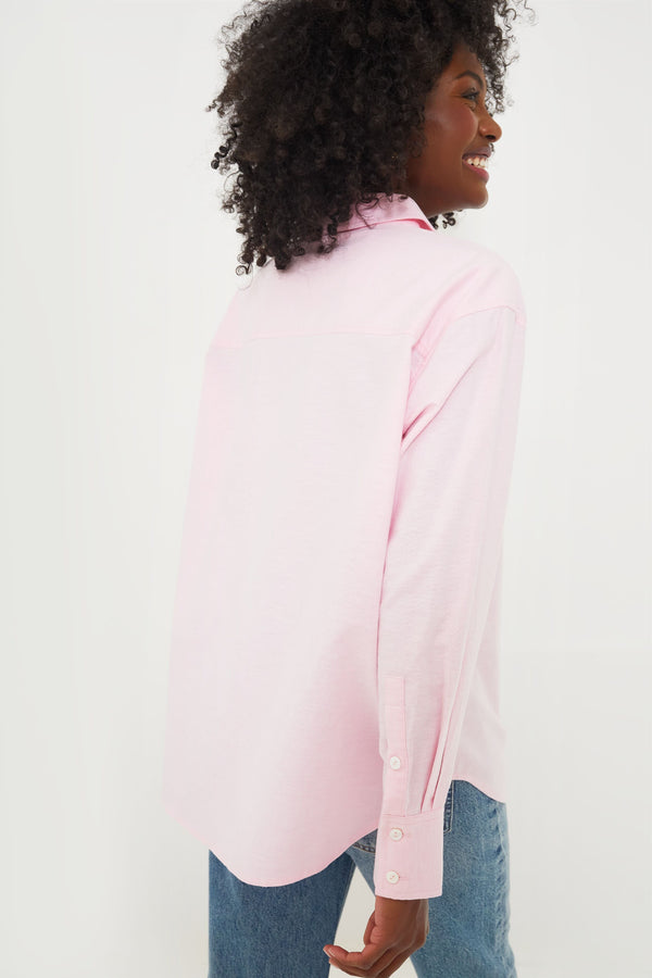 Pink Lightweight Oxford Nadine Boyfriend Button Down