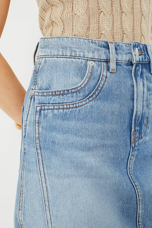 Nova Raundi Double Seam Mini Skirt
