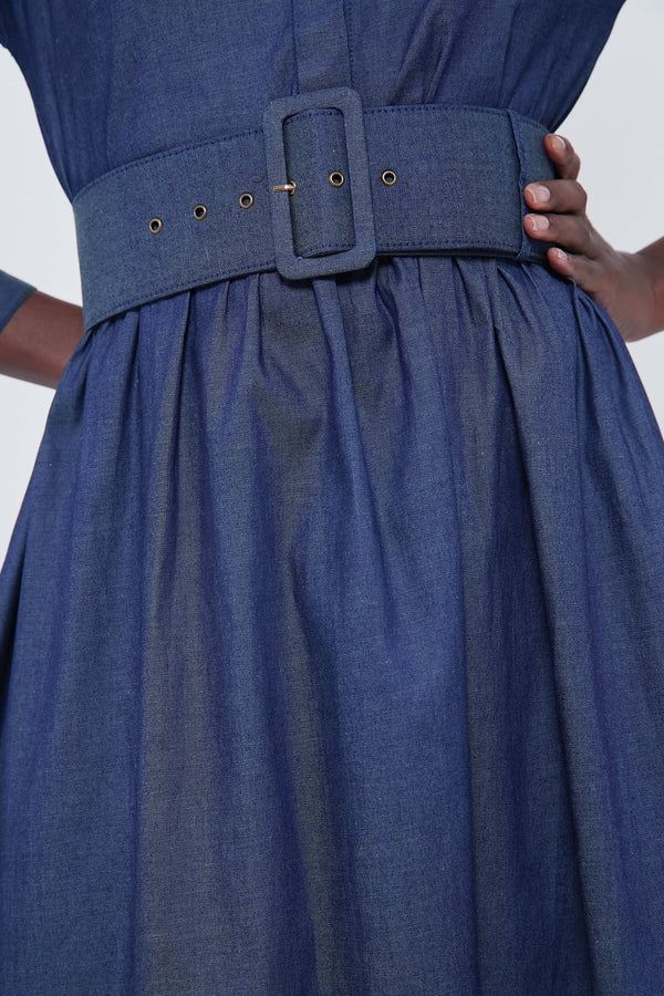 Chambray Comporta Dress
