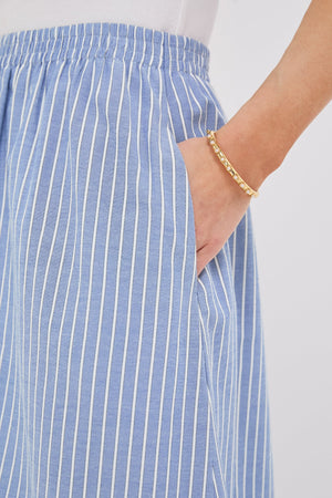 Blue Stripe Athena Skirt