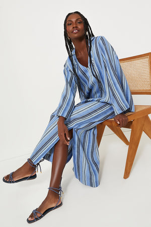 Sea Striped Tunic Caftan