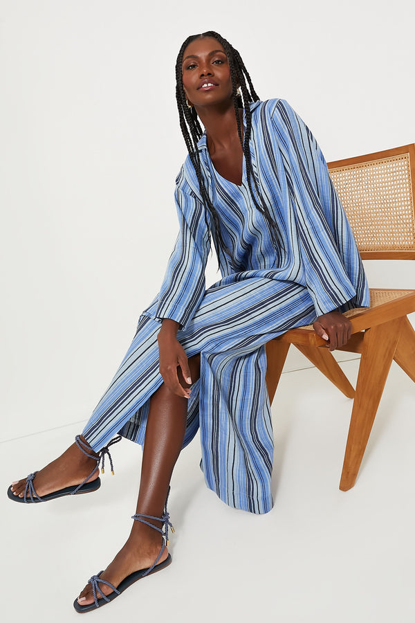 Sea Striped Tunic Caftan