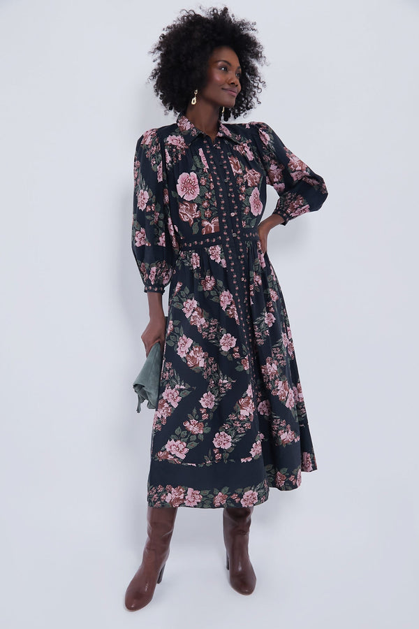 Juliet Print Gillian Midi Dress