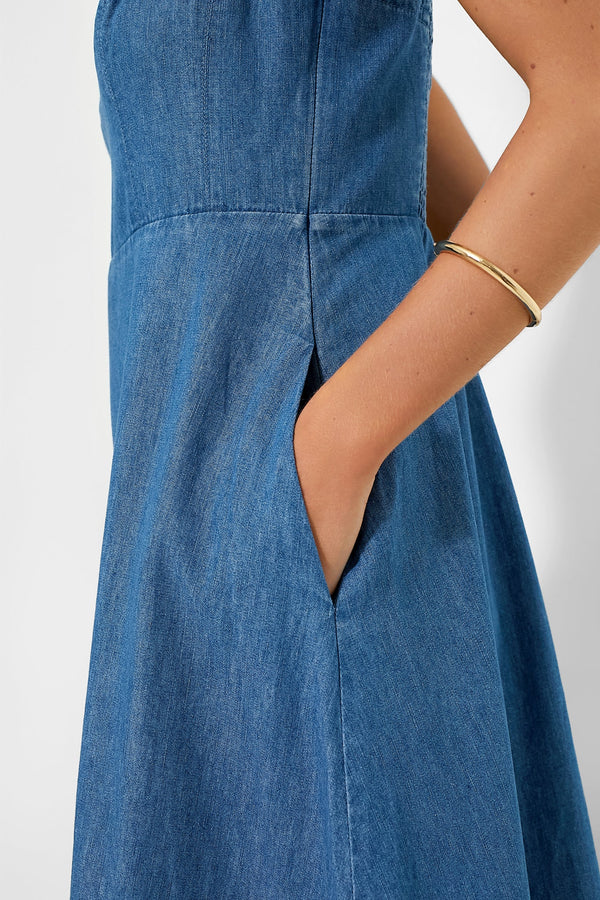 Chambray Rhea Maxi Dress