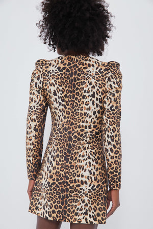 Leopard Domino Dress