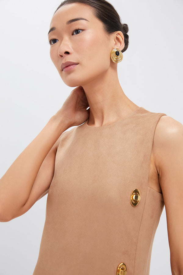 Tan Kalita Midi Dress