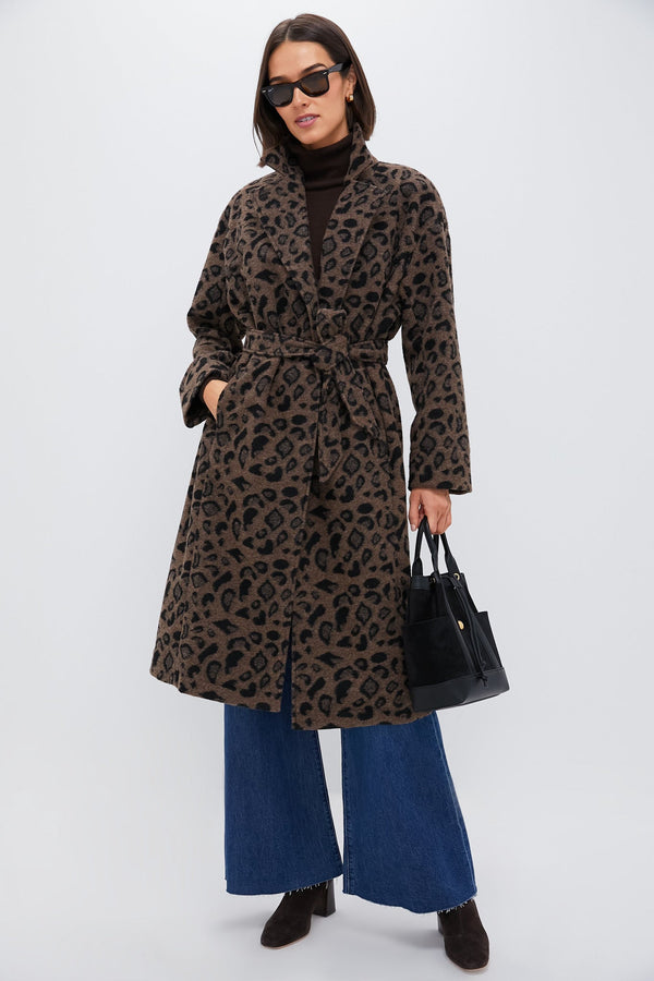 Cheetah Abbott Wrap Coat