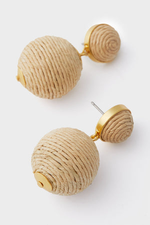 Petite Raffia Lantern Earrings