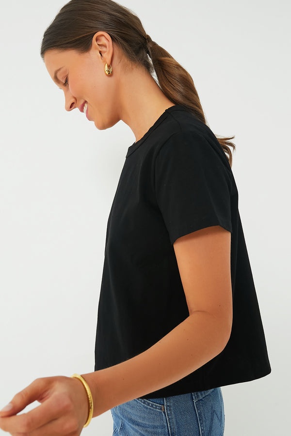 Black Parker Classic Fit Tee