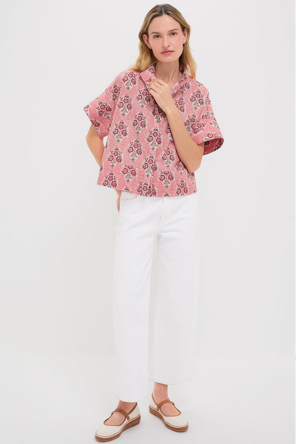 Scarlet Sonata Trapunto Stitch Sofia Shirt
