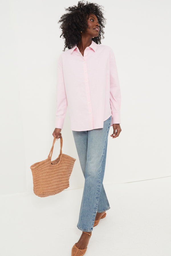 Pink Lightweight Oxford Nadine Boyfriend Button Down
