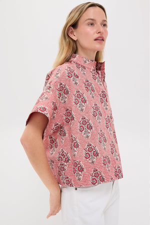 Scarlet Sonata Trapunto Stitch Sofia Shirt