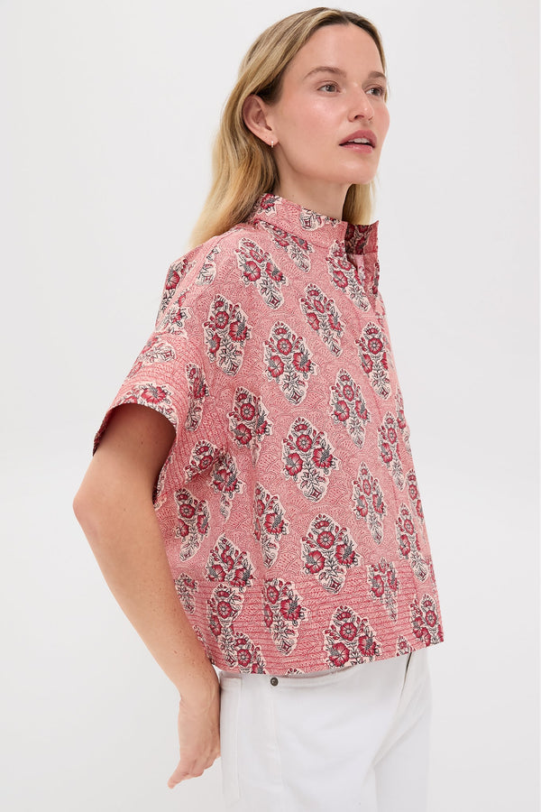Scarlet Sonata Trapunto Stitch Sofia Shirt