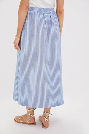 Blue Stripe Athena Skirt