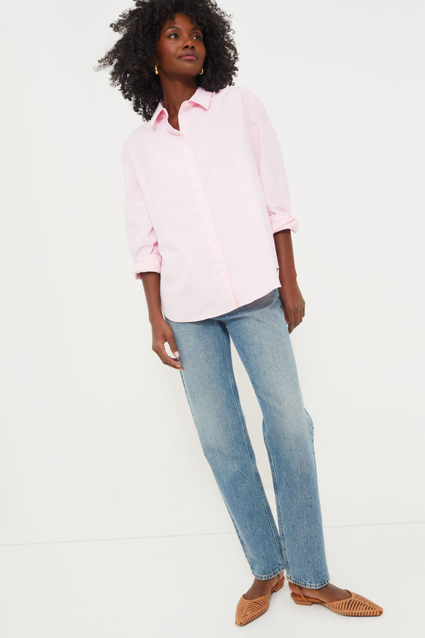 Pink Lightweight Oxford Nadine Boyfriend Button Down