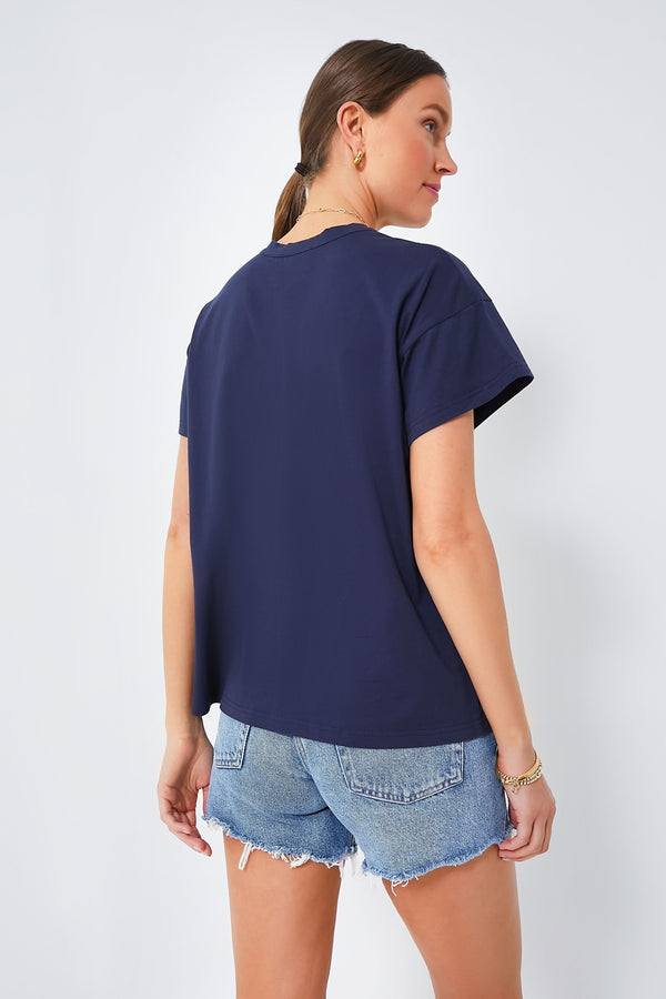 Navy Presley Boyfriend Tee