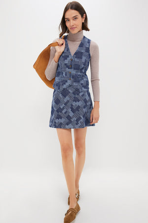 Denim Patchwork Meg Mini Skirt