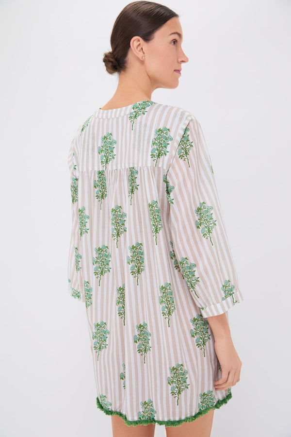 Sand Striped Bouquet Bondi Coverup