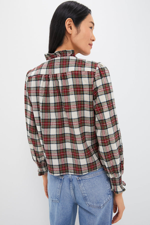 Exclusive Ivory Plaid Nicole Shirt