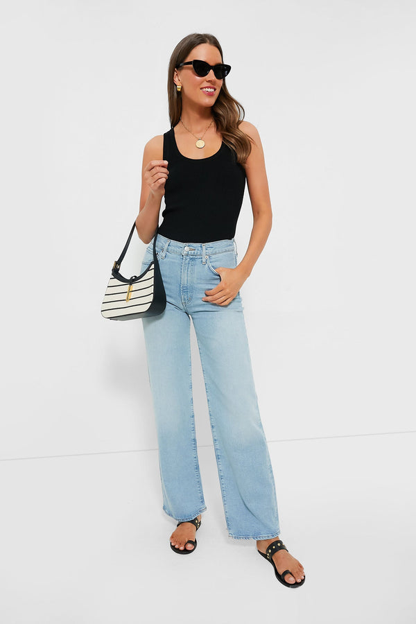 Black Shelby Rib Knit Tank