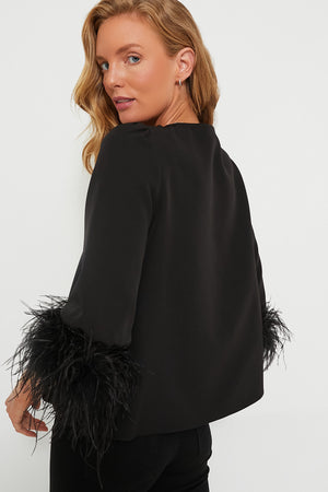 Black Feather Easton Blouse