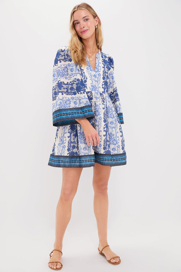 Bondi Blues Cotton Voile Izzie Dress