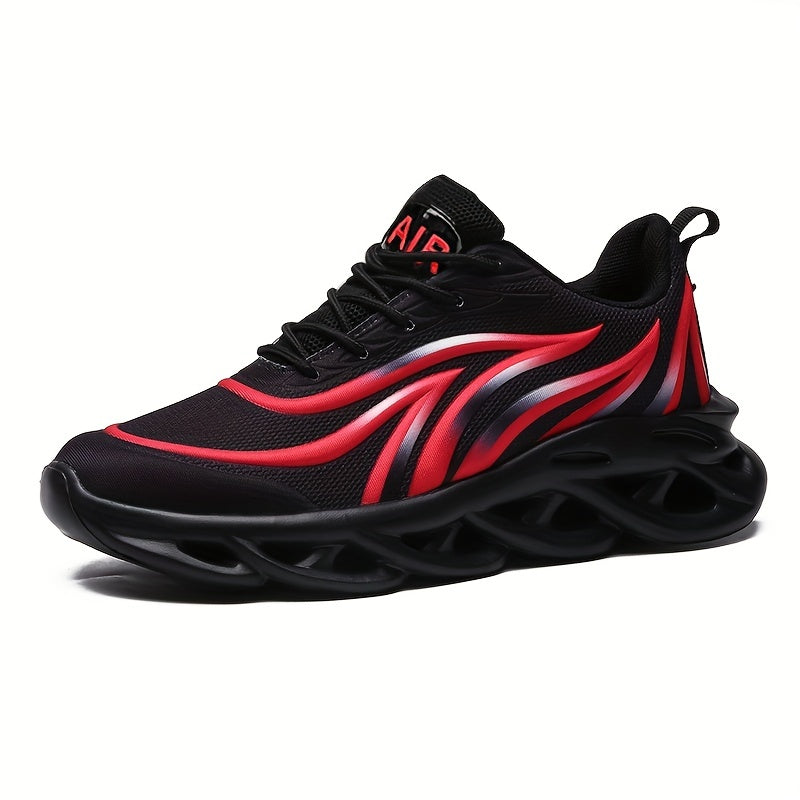 Men's Lace-up Blade Sneakers - Lightweight and Breathable Athletic Shoes for Running, Basketball, and Gym