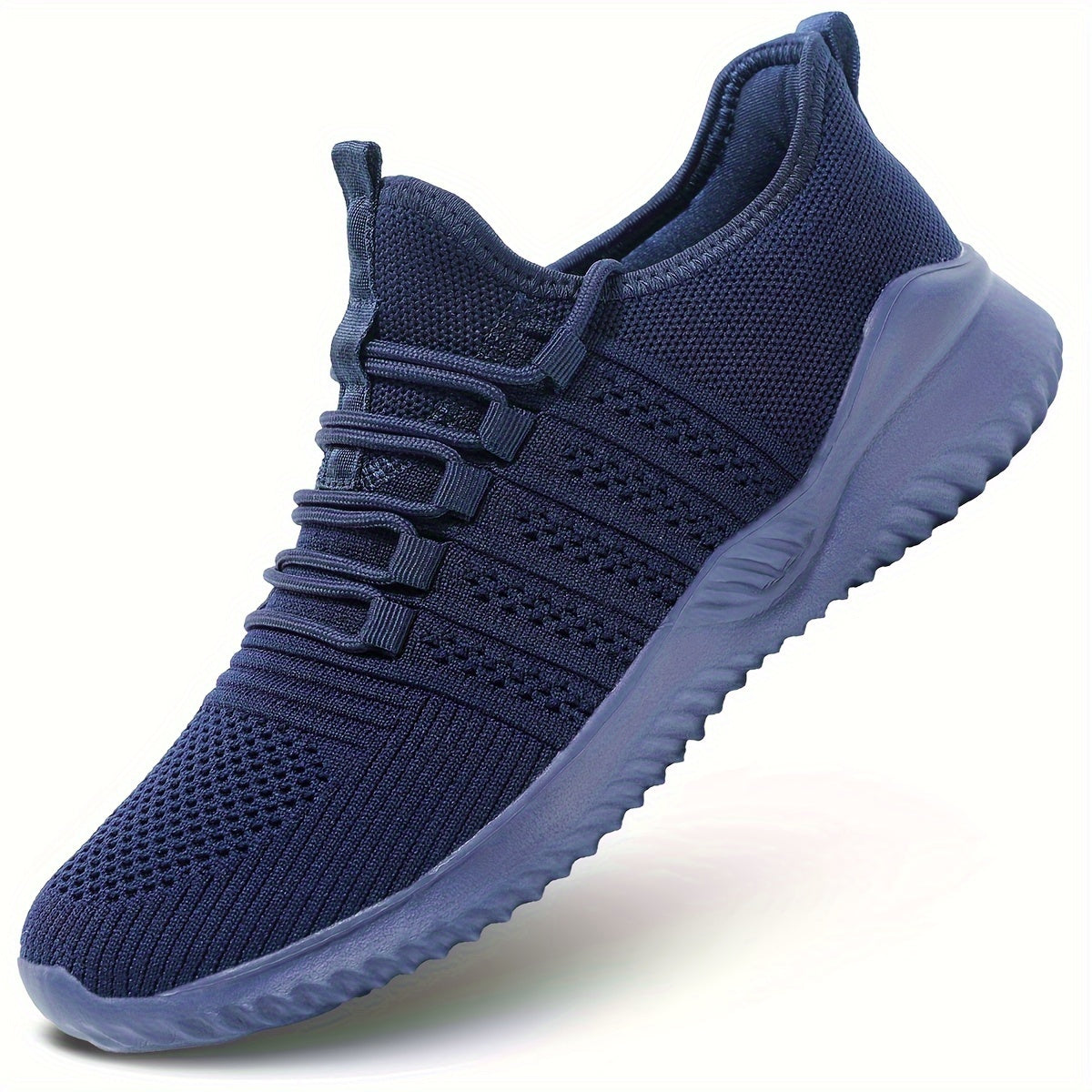 Men's Casual Sneakers - Breathable Lace-up Shoes with Fabric Uppers for Outdoor Walking and Running