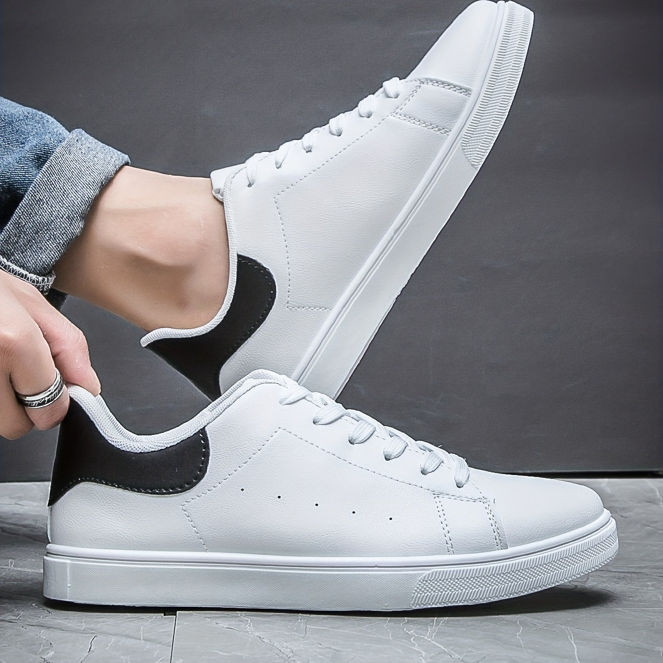 Men's Minimalist Wear-Resistant Non-Slip Sneakers for Youth - Spring and Summer